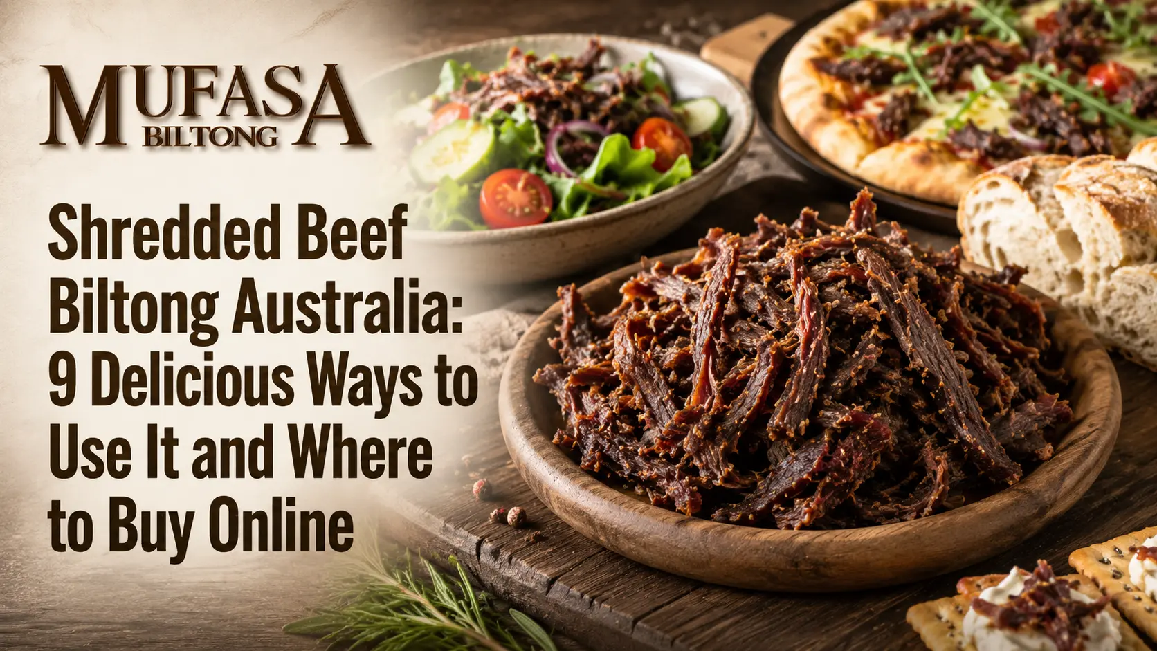 Shredded Beef Biltong Australia - Mufasa Biltong