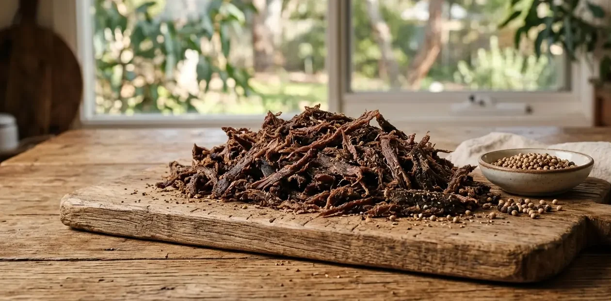 Shredded Beef Biltong Australia - Mufasa Biltong